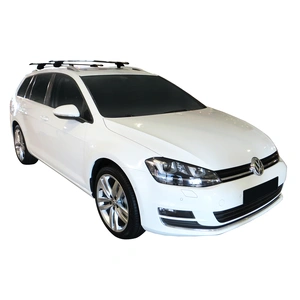 Prorack Silver 2 Bar Aero Through Bar kit to suit Volkswagen Golf Mk7 5dr Wagon (2013 - 2020)