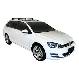 Prorack Silver 2 Bar Aero Flush Bar kit to suit Volkswagen Golf Mk7 5dr Wagon (2013 - 2020)