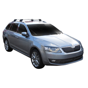 Prorack Black 2 Bar Aero Flush Bar kit to suit Skoda Octavia 5dr Wagon (9/2013 - 2019)