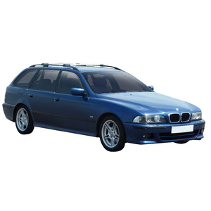 Prorack Silver 2 Bar Aero Rail Bar kit to suit BMW 5 Series E39 Touring 5dr Wagon (1997 - 2003)