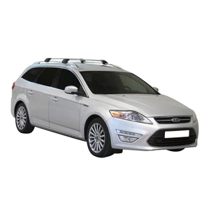 Prorack Silver 2 Bar Aero Flush Bar kit to suit Ford Mondeo 5dr Wagon (10/2007 - 2013)