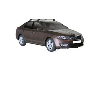 Prorack Silver 2 Bar Aero Flush Bar kit to suit Skoda Octavia 5dr Hatch (2/2014 - 5/2017)