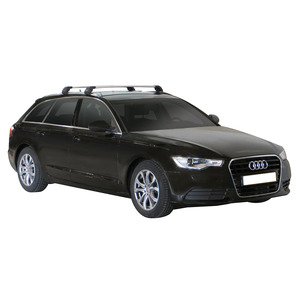 Prorack Silver 2 Bar Aero Flush Bar kit to suit Audi A6/S6/RS6 Avant 5dr Wagon (2011 - 2018)