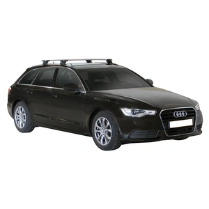 Prorack Black 2 Bar Aero Through Bar kit to suit Audi A6/S6/RS6 Avant 5dr Wagon (2011 - 2018)