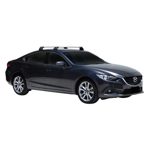 Prorack Black 2 Bar Aero Flush Bar kit to suit Mazda 6 4dr Sedan (2012 - Current)