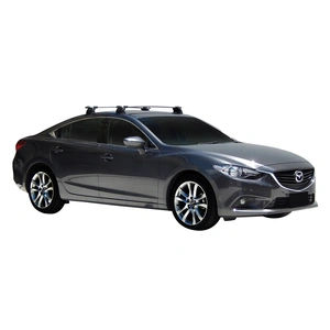 Prorack Black 2 Bar Aero Through Bar kit to suit Mazda 6 4dr Sedan (2012 - Current)