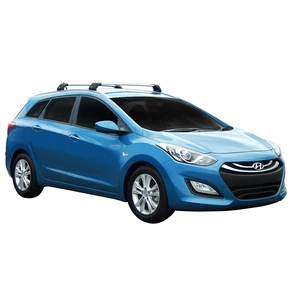 Prorack Black 2 Bar Aero Flush Bar kit to suit Hyundai i30 5dr Wagon (2013 - 2017)