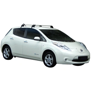 Prorack Silver 2 Bar Aero Flush Bar kit to suit Nissan Leaf 5dr Hatch (2012 - 2017)
