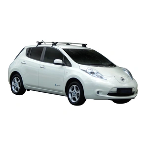 Prorack Silver 2 Bar Aero Through Bar kit to suit Nissan Leaf 5dr Hatch (2012 - 2017)