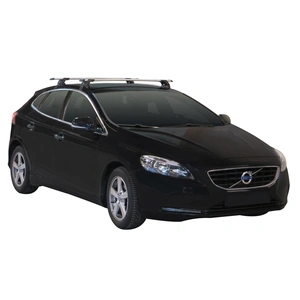 Prorack Silver 2 Bar Aero Through Bar kit to suit Volvo V40 5dr Hatch (2/2013 - Current)