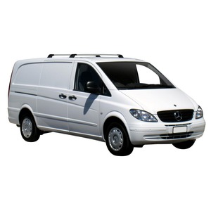 Prorack Silver 2 Bar Aero Flush Bar kit to suit Mercedes-Benz Viano 4dr Van (2004 - 2013)