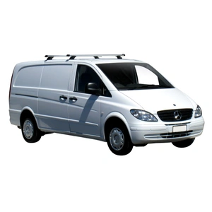 Prorack Silver 2 Bar Heavy Duty Through Bar kit to suit Mercedes-Benz Viano 4dr Van (2004 - 2013)