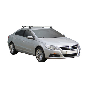 Prorack Silver 2 Bar Aero Through Bar kit to suit Volkswagen Passat CC 4dr Coupe (2008 - 2011)