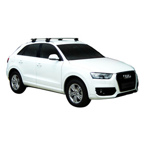 Prorack Silver 2 Bar Aero Through Bar kit to suit Audi Q3/RS Q3 5dr SUV (2012 - 2018)