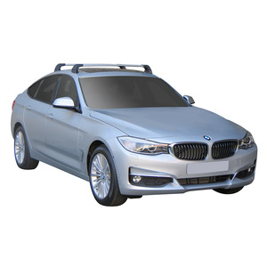 Prorack Silver 2 Bar Aero Flush Bar kit to suit BMW 3 Series GT 5dr Hatch (2013 - Current)