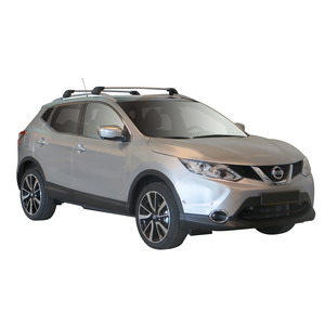 Prorack Silver 2 Bar Aero Flush Bar kit to suit Nissan Qashqai 5dr SUV (2014 - 2022)