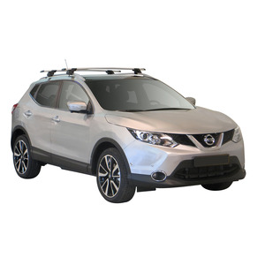 Prorack Silver 2 Bar Aero Through Bar kit to suit Nissan Qashqai 5dr SUV (2014 - 2022)