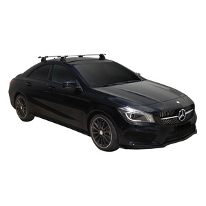 Prorack Silver 2 Bar Aero Through Bar kit to suit Mercedes-Benz CLA 4dr Coupe (2013 - Current)