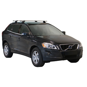 Prorack Black 2 Bar Aero Through Bar kit to suit Volvo XC60 5dr SUV (2009 - 10/2017)