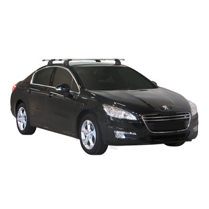 Prorack Silver 2 Bar Aero Through Bar kit to suit Peugeot 508 4dr Sedan (2011 - 2018)