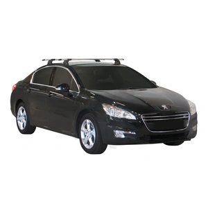 Prorack Black 2 Bar Aero Through Bar kit to suit Peugeot 508 4dr Sedan (2011 - 2018)