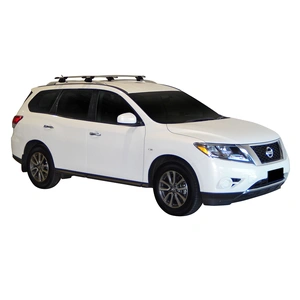 Prorack Silver 2 Bar Aero Through Bar kit to suit Nissan Pathfinder 5dr SUV (11/2013 - 2022)