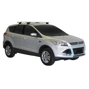 Prorack Silver 2 Bar Aero Through Bar kit to suit Ford Kuga 5dr SUV (2013 - 2020)