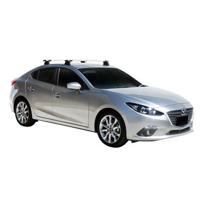 Prorack Black 2 Bar Aero Through Bar kit to suit Mazda 3 4dr Sedan (2014 - 2016)