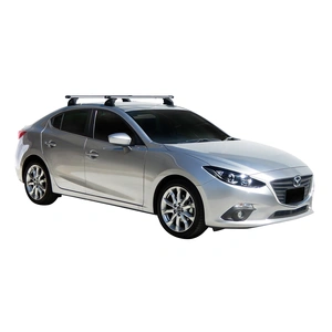 Prorack Black 2 Bar Heavy Duty Through Bar kit to suit Mazda 3 4dr Sedan (2014 - 2016)