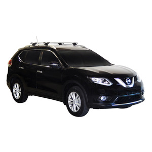 Prorack Silver 2 Bar Aero Through Bar kit to suit Nissan X-Trail 5dr SUV (2014 - 2022)