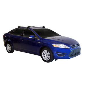 Prorack Silver 2 Bar Aero Flush Bar kit to suit Ford Mondeo 5dr Hatch (2010 - 2014)