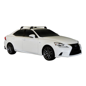 Prorack Silver 2 Bar Aero Flush Bar kit to suit Lexus IS 4dr Sedan (7/2013 - Current)