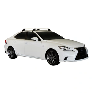 Prorack Silver 2 Bar Aero Flush Bar kit to suit Lexus IS 4dr Sedan (7/2013 - Current)