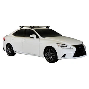 Prorack Silver 2 Bar Aero Through Bar kit to suit Lexus IS 4dr Sedan (7/2013 - Current)