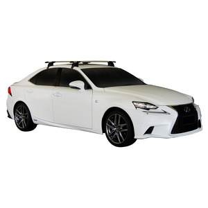 Prorack Black 2 Bar Aero Through Bar kit to suit Lexus IS 4dr Sedan (7/2013 - Current)