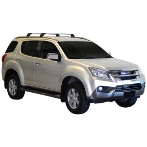 Prorack Black 2 Bar Aero Flush Bar kit to suit Isuzu MU-X 5dr SUV (2014 - 4/2017)