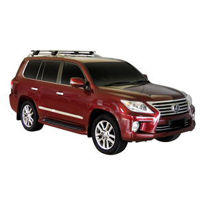 Prorack Silver 2 Bar Aero Through Bar kit to suit Lexus LX 5dr SUV (2008 - 2015)