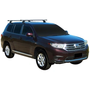Prorack Black 2 Bar Heavy Duty Through Bar kit to suit Toyota Highlander 5dr SUV (2007 - 2013)