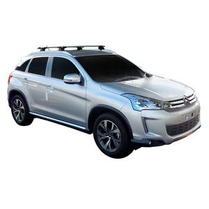 Prorack Silver 2 Bar Aero Through Bar kit to suit Citroen C4 Aircross 5dr SUV (2012 - Current)