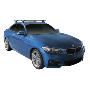 Prorack Silver 2 Bar Aero Through Bar kit to suit BMW 2 Series F22 2dr Coupe (2014 - 2017)