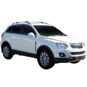 Prorack Silver 2 Bar Aero Rail Bar kit to suit Holden Captiva 5 5dr SUV (2006 - 2020)