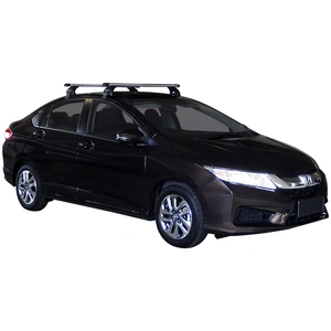 Prorack Silver 2 Bar Heavy Duty Through Bar kit to suit Honda City 4dr Sedan (2014 - 4/2017)