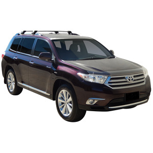 Prorack Silver 2 Bar Aero Flush Bar kit to suit Toyota Highlander 5dr SUV (2007 - 2013)
