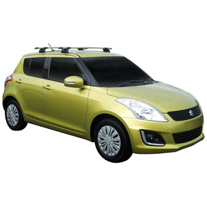 Prorack Black 2 Bar Aero Through Bar kit to suit Suzuki Swift 5dr Hatch (2/2011 - 2017)