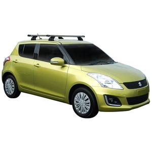Prorack Silver 2 Bar Heavy Duty Through Bar kit to suit Suzuki Swift 5dr Hatch (2/2011 - 2017)