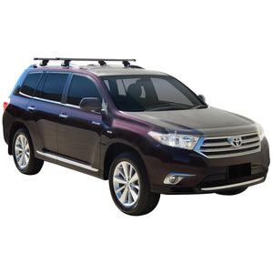 Prorack Silver 2 Bar Heavy Duty Through Bar kit to suit Toyota Highlander 5dr SUV (2007 - 2013)