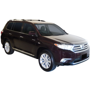 Prorack Silver 2 Bar Aero Rail Bar kit to suit Toyota Highlander 5dr SUV (2007 - 2013)