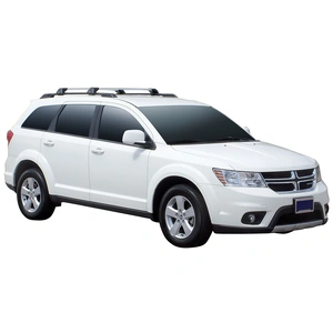 Prorack Silver 2 Bar Aero Flush Bar kit to suit Dodge Journey 5dr SUV (2008 - 2017)