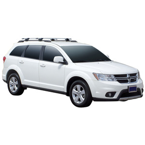 Prorack Silver 2 Bar Aero Through Bar kit to suit Dodge Journey 5dr SUV (2008 - 2017)