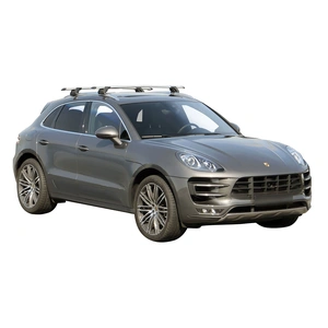 Prorack Silver 2 Bar Aero Through Bar kit to suit Porsche Macan 5dr SUV (2014 - Current)
